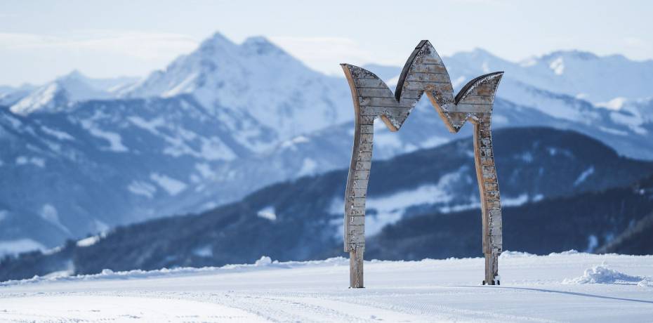 Torbogen im Winter Hochkönig Österreich 